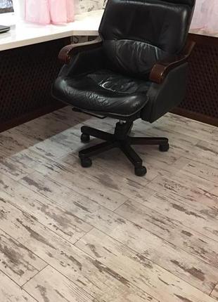 Захисний килимок під крісло 2000х1500мм (1.5мм) прозорий, підкладка під стілець1 фото