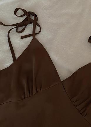 Сатиновое платье в бельевом стиле 4