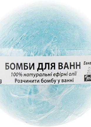 Гейзер бомба для ванн aqua cosmetics евкаліпт бомбочка