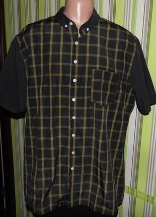 Рубашка - клеточка - коттон - label j xl - 48-50 - сток !!!