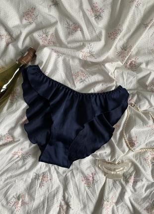 Темно синие трусики для сна под шёлк st. bernard