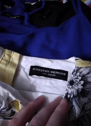 Нежная хлопковая блуза с цветочным принтом dorothy perkins5 фото