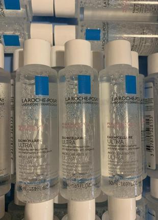 Мицеллярный раствор для гиперчувствительной кожи лица la roche-posay micellar water ultra 50 мл