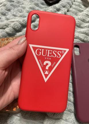 Оригинальный чехол guess iphone xs max