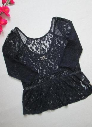 Шикарна мереживна гіпюрова кофта блуза з відкритою спинкою hollister 🍒❇️🍒