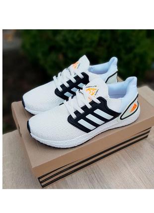 Кроссовки мужские adidas ultraboost белые / кросівки чоловічі адидас адідас білі кроссы