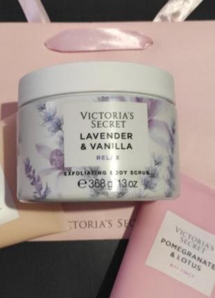 Скраб для тіла лаванда+ваніль преміум колекція lavender vanilla victoria's secret вікторія сікрет вікторія сікрет оригінал1 фото