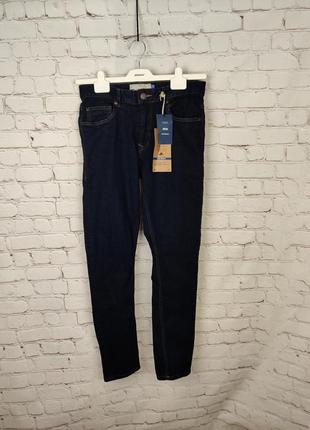 Стильные зауженные джинсы next indigo skinny fit мужские1 фото