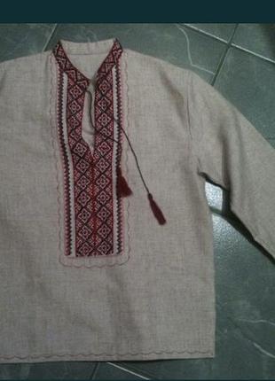 Сорочка вишиванка,льон, ручна робота