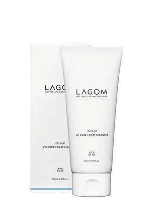 Пенка для умывания lagom cellup ph cure foam cleanser, 120 мл