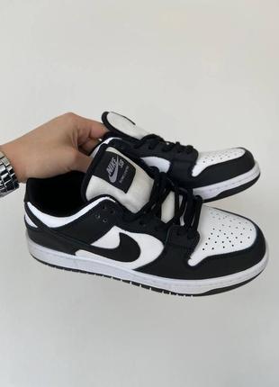 🖤 nike sb dunk white black трендові жіночі чорно білі кросівки найк весна літо осінь демісезонні женские черно белые кроссовки бренд5 фото