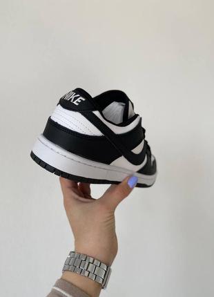 🖤 nike sb dunk white black трендові жіночі чорно білі кросівки найк весна літо осінь демісезонні женские черно белые кроссовки бренд3 фото