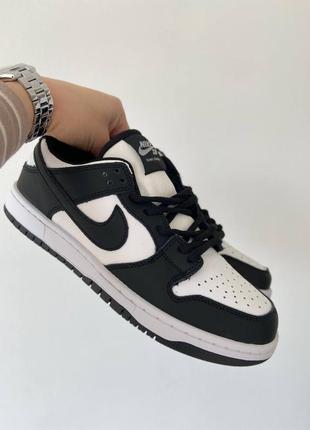 🖤 nike sb dunk white black трендові жіночі чорно білі кросівки найк весна літо осінь демісезонні женские черно белые кроссовки бренд4 фото