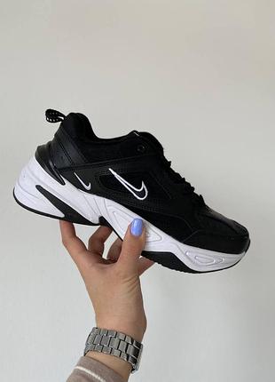 🖤 nike m2k tekno white black жіночі трендові чорні кросівки найк весна літо осінь демісезонні женские черные демисезонные кроссовки бренд
