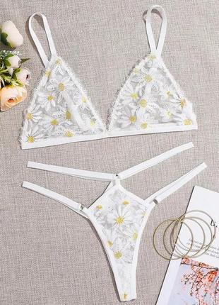 Красивый комплект белья в цветочном принт  k-100🌸