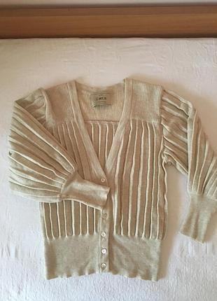 Плісирована вовняна кофта