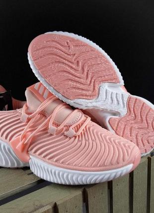 Женские летние кроссовки adidas alphabounce пудровые весение модные кроссовки адидас альфабоунс7 фото