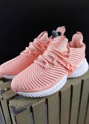 Женские летние кроссовки adidas alphabounce пудровые весение модные кроссовки адидас альфабоунс8 фото