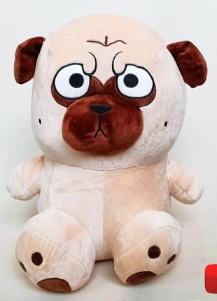 Игрушка-плед мопс пес 42 см (игрушка+подушка+плед) видео