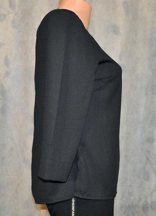 Чёрная блуза vero moda с украшенным воротом (индия)3 фото