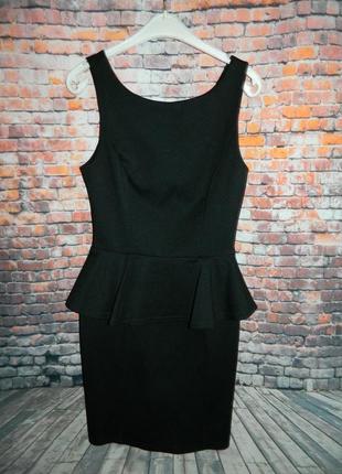 Р. 42-44 платье черное с баской atmosphere8 фото