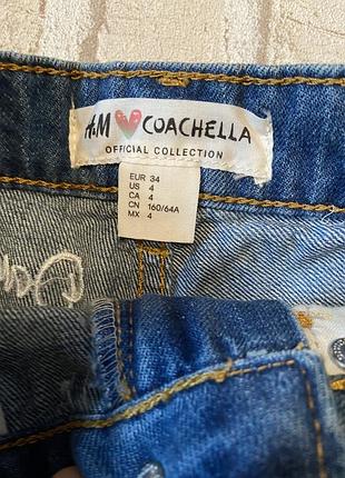Джинсові шорти h&m coachella 3