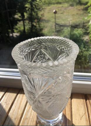 Кришталева ваза3 фото