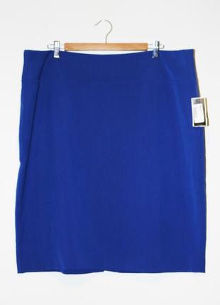 Синяя прямая юбка американского бренда alfani1 фото