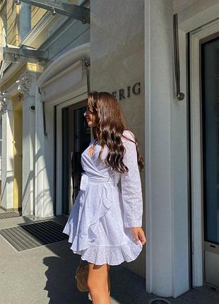 Платье на запах прошва 100% коттон 2
