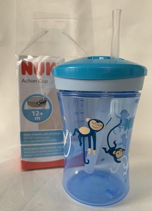 Поїльник nuk evolution action cup синій, від 12 місяців, 230 мл1 фото