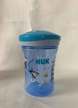 Поїльник nuk evolution action cup синій, від 12 місяців, 230 мл2 фото