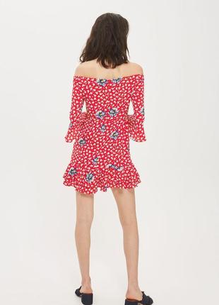 Яскраве плаття з відкритими плечима topshop3 фото