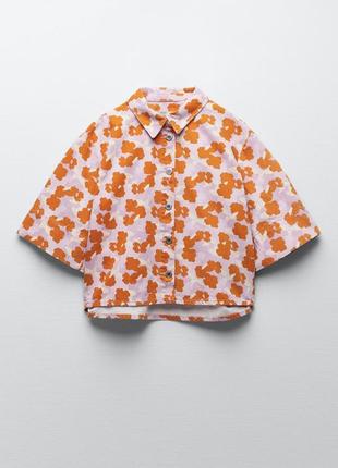 Джинсовая рубашка пиджак zara