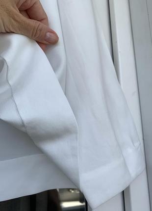 Cos стильная белая рубашка с закрытой горловиной хс-с4 фото