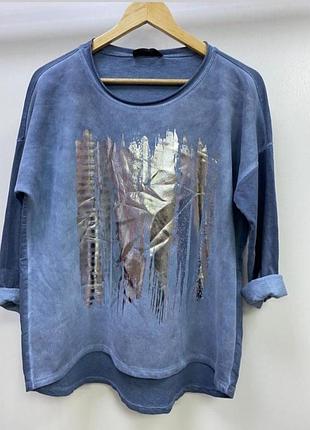 Италия батник свитшот водолазка батал ог до 120