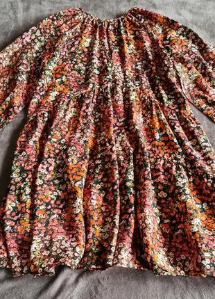 Туника платье в мелкий цветочный принт h m6 фото