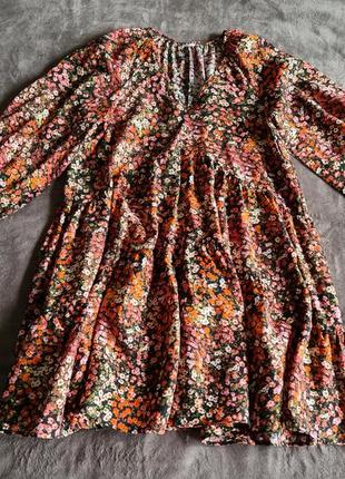 Туника платье в мелкий цветочный принт h m8 фото