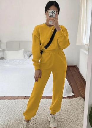 Костюм женский турецкая двунить свитшот и джоггеры s;m;l;xl (7цветов) sin1499-5315sве