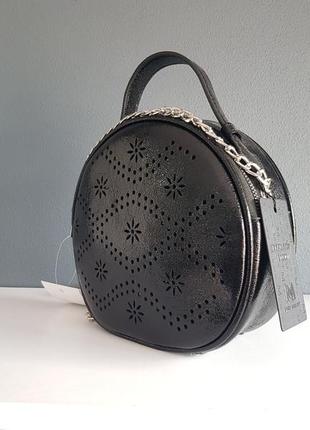 Стильна сумка двостороння чорного кольору love dream2 фото