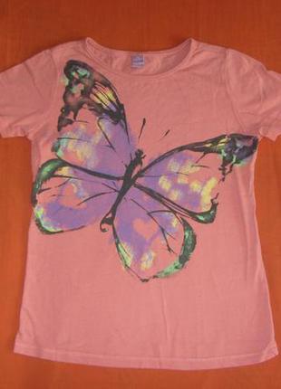 Футболка с бабочкой 7-8 лет