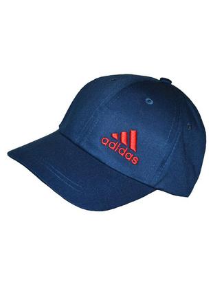 Кепка адідас (adidas) хлопчикові 6-12 років 54 см темно-синя