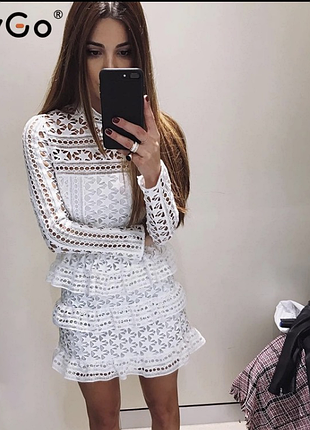 Белое платье, короткое белое платье, платье мини