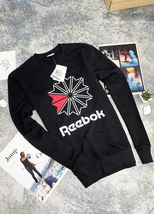 Розпродаж! чоловічий світшот, кофта reebok classic чорний без флісу