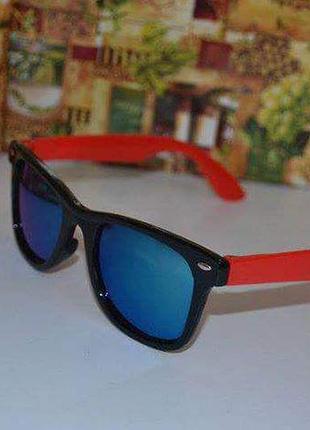 Очки детские wayfarer!!! зеркальние уценка брак