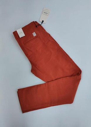 Штаны  брюки кирпичного, терракотового цвета jack&jones, w29/l32, 29, s,  425 фото