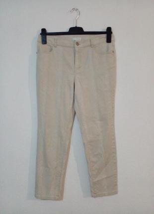 Літні укорочені джинси брюки в принт1 фото