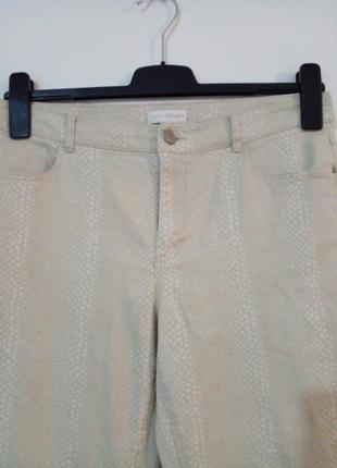 Літні укорочені джинси брюки в принт2 фото
