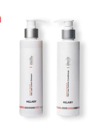 Шампунь + кондиціонер проти випадіння волосся hillary serenoa & рр hair loss control shampoo догляд натуральна косметика