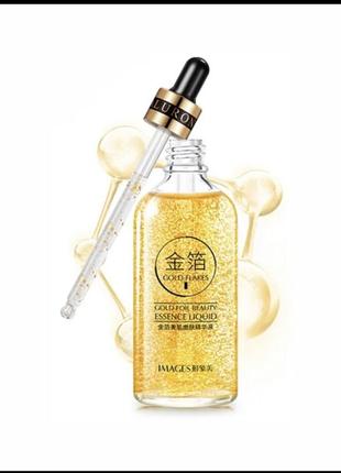 Гіалуронова сироватка з золотом iimages gold flakes essence liquid.