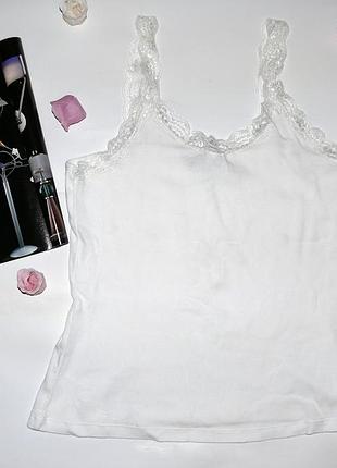 Белая майка х/б, р. uk 18